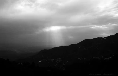 Spiritual sun rays through the clouds.( taken at Mussoorie)