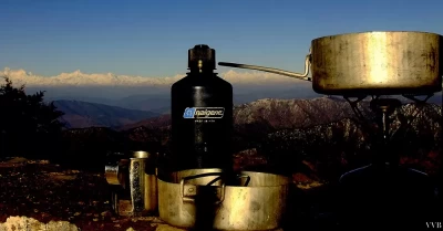 The photo is taken during the winter, just after the snow fall in Nainital. Itâ€™s is a kind of bliss to be at the top of Naina peak after snow fall.