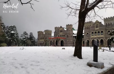 Raj Bhawan Nainital in winters 