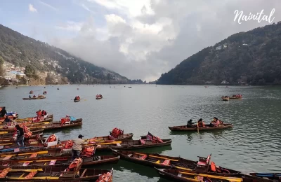 Boating in Naini Lake
