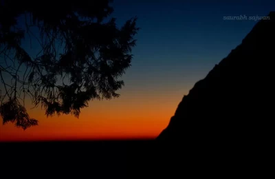 Sunset view at Nainital.