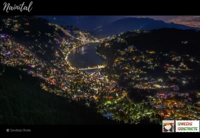 Night view of Nainital