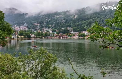 Nainital lake in monsoon
