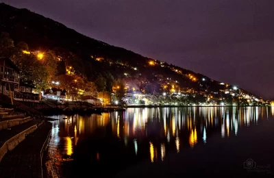 Night shot of Naini Lake, Nainital.