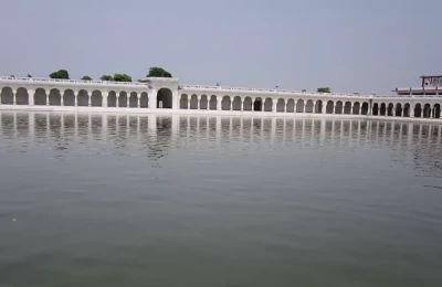 Side view of Nanakmatta Gurudwara