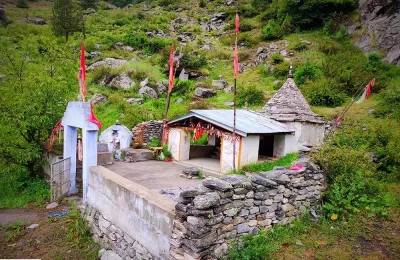 Panchnag Devta Temple in Farkiya Gaon near Niti Valley