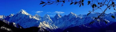 A beautiful panoramic view of Panchchuli Peaks