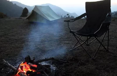 Camping and Bonfire near Pangot