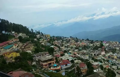 A beautiful view of Pauri Town in Pauri Garhwal Uttarakhand.