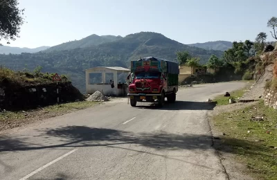 Mountain roads in Kathur, Pauri Garhwal