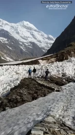 Trek route to Pindari glacier