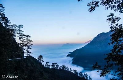 Heavenly view of Pithoragarh valley from Gurna Mandir, Pithoragarh