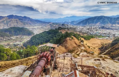 A distant view of Pithoragarh City
