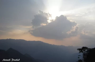 A beautiful sunset in Pithoragarh.