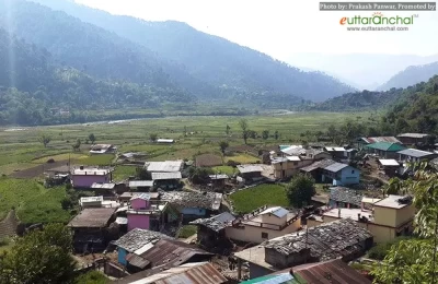 A Beautiful view of Purola, Uttarkashi.