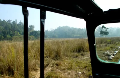 Inside Jeep for Safari