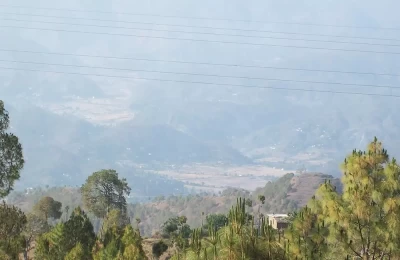 Distance view of villages in Ranikhet.