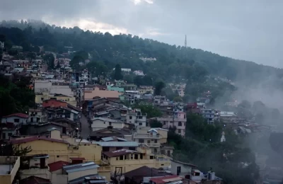 Ranikhet City during monsoons