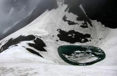 Roopkund Lake in April and May month