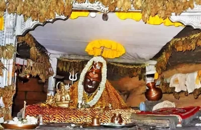 Rudranath Idol after Morning Shingaar