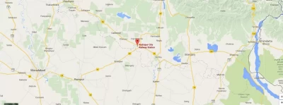 Location Map Rudrapur City Railway Station