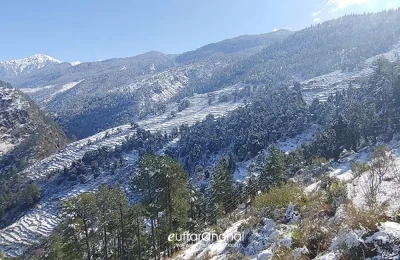 Nearby area of Sankri village after snowfall