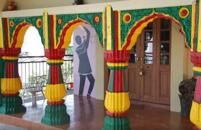 Vibrant colours used