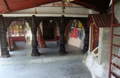 Inside Sri Chamunda Peeth Temple in Mussoorie