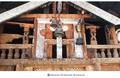 Someshwar mahadev temple view and winning trophies dedicated to their lord by locals.