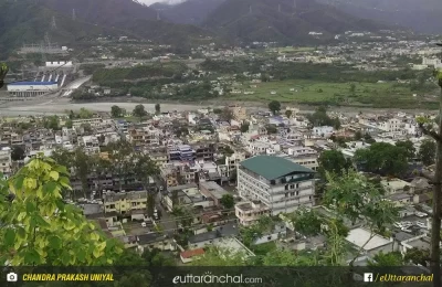 A beautiful view of Sringar garhwal, Uttarakhand.
