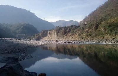 View of Alaknanda River, Near Dhari Devi Sringar (before Sringar-Chauras Dam)