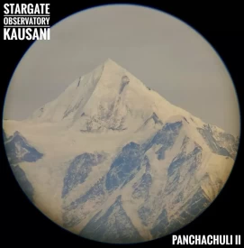 Panchachuli Peak as seen through telescope during Himalayan watch show