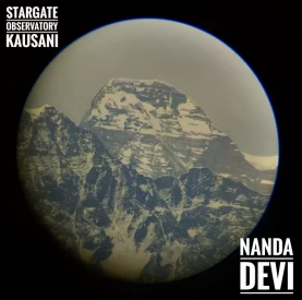Nanda Devi Peak as seen through telescope during Himalayan watch show