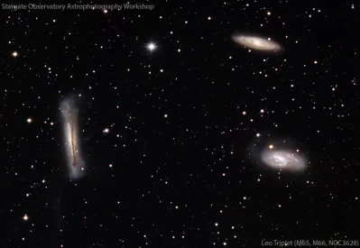 Leo Triplet image taken during Stargate Observatory Astrophotography Workshop