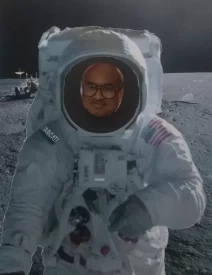 Selfie as a astronaut