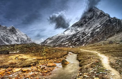 Akash Ganga,Tapovan - The Akash Ganga is considered to be the actual source of River Bhagirathi which later becomes Ganga at Devprayag.