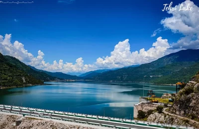 View of Tehri Dam and Tehri Lake