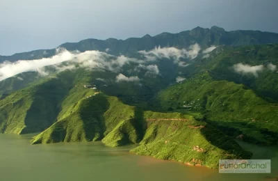 Tehri region during monsoons