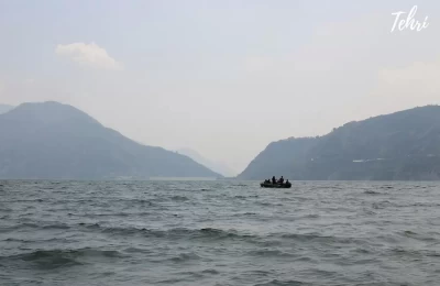 Boating in Tehri Lake