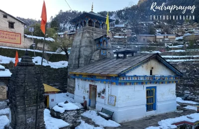 Triyuginarayan Temple in winters