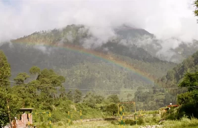 Rainbow in Uttarkashi during monsoons
