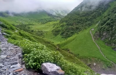 First view of Valley of Flowers