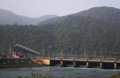 Barrage of Dakpathar in Vikas Nagar