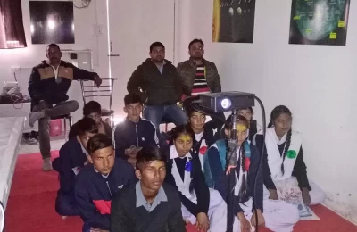 School Students at the Vivek Rohilla Observatory