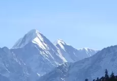 Himalayan peaks from Auli