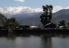 A pristine lake at Barsu village of Uttarkashi. Barsu village is the also the starting point for the trekkers heading to Dayara Bugyal.