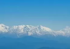 Adorable view of mighty Himalayas from Binsar