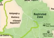 Binsar Wildlife (Bird) Sanctuary Map