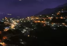 Amazing night view of Chamba town, Tehri Garhwal.