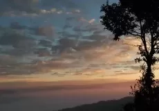 Majestic Sunrise and Sunset is visible from Chelusain